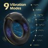 1pc App Controlled Cock Ring - 9V Vibrating Double Penis Vibrator Prostate Massager for Remote Control Male Adult Sex Toy - Image 7