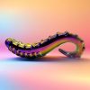 1pc Large Seahorse-Shaped Glass Dildo, Colorful Crystal Anal Plug, Transparent Fantasy Sex Toy for C G Spot, Streamlined Design, Suitable for Lesbian, Gay, Women, Men, No Battery Needed - Image 6