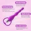 Silicone Anal Beads Butt Plug Vibrator: Flexible Anal Chain Sex Toys Anal Balls Prostate Massage Anal Trainer Anal Plug for Men Women Couples Anus Dilator Anal Bead Dildo Anal Toys (Blue/Black/Pink/Purple) - Image 8