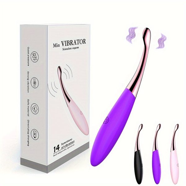 14 Frequency Female Masturbation Point Pen, Vibrator, Stimulator, Portable Handheld Female Vibrator, G-spot Breast Massage Masturbation Point Vibrator