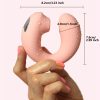 1pc Clitoral Licking G Spot Vibrator, 3.9*3.9inch/100*100mm, Sucking Female Masturbator, Vibrator For Women, 10 Vibration Modes & 3 Frequency Modes, Adult Sex Toys - Image 4