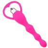 Silicone Anal Beads Butt Plug Vibrator: Flexible Anal Chain Sex Toys Anal Balls Prostate Massage Anal Trainer Anal Plug for Men Women Couples Anus Dilator Anal Bead Dildo Anal Toys (Blue/Black/Pink/Purple) - Image 3