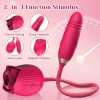 Rose Sex Toy Dildo Vibrator: 3-in-1 Rose Sex Stimulator for Women with 10 Sucking & Thrusting Dildo G-Spot Vibrators - Adult Sex Toys for Couples - Image 4