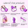 Silicone Anal Beads Butt Plug Vibrator: Flexible Anal Chain Sex Toys Anal Balls Prostate Massage Anal Trainer Anal Plug for Men Women Couples Anus Dilator Anal Bead Dildo Anal Toys (Blue/Black/Pink/Purple) - Image 6