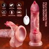 8.7 Inch Realistic Vibrating Fake Penis Female Masturbator - 9 Vibrations, 3 Insertions, Heating Licking Modes, Remote Control, USB Rechargeable, Easy to Clean - Image 3