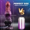 1pc Alien Monster Knots Dildo, 7.87" Fantasy Animal Dick Design, Liquid Silicone, Suction Cup, G & P Spot Stimulation, Non-Electric Adult Sex Toy for Women and Men - Image 3