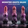 1pc Alien Monster Knots Dildo, 7.87" Fantasy Animal Dick Design, Liquid Silicone, Suction Cup, G & P Spot Stimulation, Non-Electric Adult Sex Toy for Women and Men - Image 5