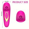 USB Rechargeable Sucking and Vibrating Sex Toy for Women - 5 Frequency Modes, Silicone and ABS, Lightweight Design in Purple, Rose Red, Beige, Black, Suitable for Valentine's Day gifts - Image 3