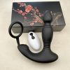 Remote Control Telescopic Prostate Massager - 1pc Thrusting Anal Vibrator Penis Ring With 3 Motors - 10 Modes Silicone Male Anal Sex Toys For Men Masturbation - Image 3