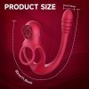 1pc Rose-Shaped Prostate Stimulator Vibrator, Magnetic Charging Anal Plug, Rechargeable Lithium Battery, Vibration Male Sex Toy, Suitable for Men or Couples, Adult Couple'S Intimate Experience - Image 4