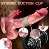 8.7 Inch Realistic Vibrating Fake Penis Female Masturbator - 9 Vibrations, 3 Insertions, Heating Licking Modes, Remote Control, USB Rechargeable, Easy to Clean - Image 5