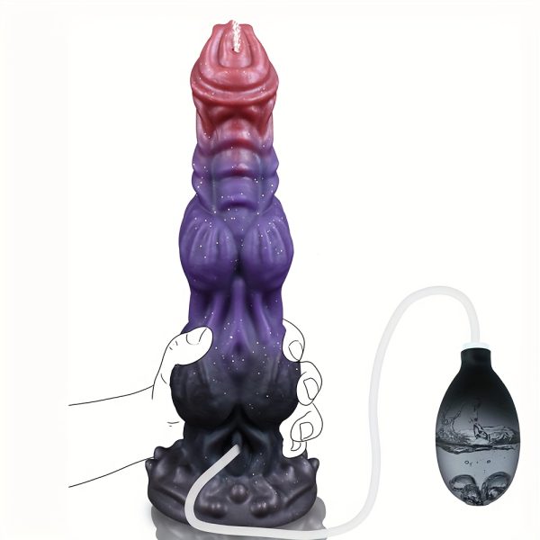 1pc Alien Monster Knots Dildo, 7.87" Fantasy Animal Dick Design, Liquid Silicone, Suction Cup, G & P Spot Stimulation, Non-Electric Adult Sex Toy for Women and Men