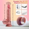 1pc Rechargeable Wireless Dildo Vibrator with Infrared Sensing, 9 Thrust & Vibration Modes, Heating G-Spot Stimulator, Strong Suction Cup for Hands-Free Use, Lithium Battery Powered, Adult Toy for Women and Men - Image 4