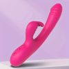 Sandfox Vibrating Rabbit Dildo, 10 Frequency Silent Vaginal Massage, G-Spot Stimulation, USB Powered, Rechargeable Lithium Battery, Adult Intimacy Toy, Wireless, 500mAh Capacity - Image 3