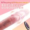 1pc Rechargeable Wireless Dildo Vibrator with Infrared Sensing, 9 Thrust & Vibration Modes, Heating G-Spot Stimulator, Strong Suction Cup for Hands-Free Use, Lithium Battery Powered, Adult Toy for Women and Men - Image 2