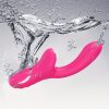 ALWUP 2-in-1 Silicone Vibration Wand, G-Spot and Clitoris Stimulator, Battery Powered with 500mAh Rechargeable Lithium Battery, 10 Suction and 10 Vibration Modes, for Men and Women - Image 8