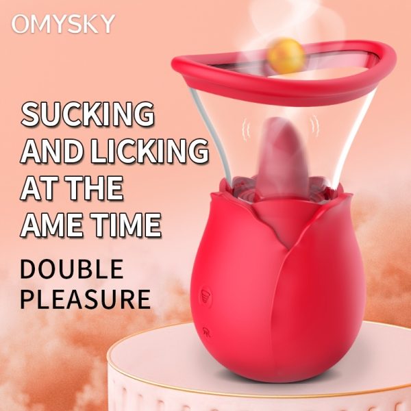 Rose Toy for Women, Rose Sex Sucking Licking Stimulator Toys, Adult Sex Toys for Women Pleasure, Personal Massager Rose Vibrator Sex Toys for Females for Valentine'S Day