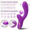 ALWUP 2-in-1 Silicone Vibration Wand, G-Spot and Clitoris Stimulator, Battery Powered with 500mAh Rechargeable Lithium Battery, 10 Suction and 10 Vibration Modes, for Men and Women - Image 5