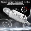 10 Vibration Modes Couple Vibrator: Clear G-spot and P-e-nis Vibrator with Soft Material Stretches - Suitable for Various Sizes - Image 6