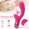 ALWUP 2-in-1 Silicone Vibration Wand, G-Spot and Clitoris Stimulator, Battery Powered with 500mAh Rechargeable Lithium Battery, 10 Suction and 10 Vibration Modes, for Men and Women - Image 7