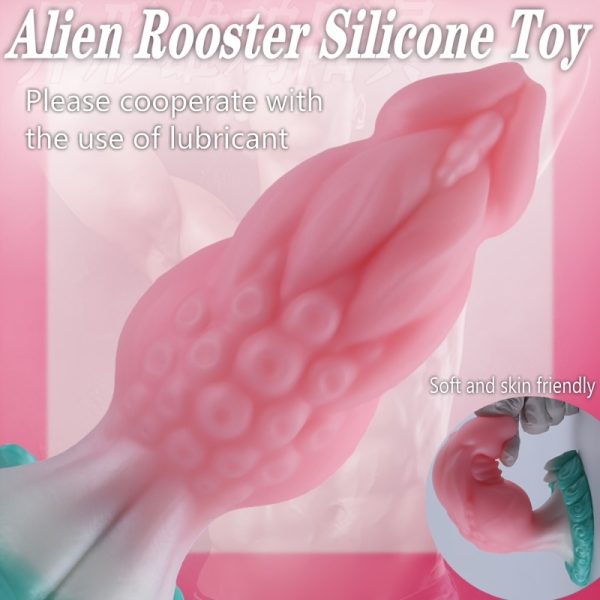 7.09in Monster Dildo Fantasy Dildo Thick Knot Dildo, Dragon Horse Dildo Silicone Animal Dildo for Vaginal Play, Fantasy Large Butt Plug Wolf Alien Dildo with Suction Cup for Anal, Sex Toys for Women Men