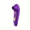 USB Rechargeable Sucking and Vibrating Sex Toy for Women - 5 Frequency Modes, Silicone and ABS, Lightweight Design in Purple, Rose Red, Beige, Black, Suitable for Valentine's Day gifts - Image 7