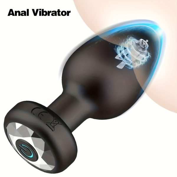 10 Vibrating Modes Anal Plug, USB Rechargeable Silicone Toy, Quiet Motor, 350mAh Lithium Battery, for Men, Women, Couples, Adult Intimacy Play, Posterior Anal Toy