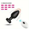 1pc Wireless Silicone Anal Plug Vibrator with Remote, USB Rechargeable Prostate Massager, 10 Vibration Modes, Lithium Battery Powered, Adult Intimate Toy for Men and Women - Image 2