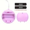 FBBKU Pink & Purple 10-Mode Wired Vibrating Egg - Portable,, and Compact Adult Toy for Intimate Pleasure (2 AAA Batteries Not Included) - Image 7