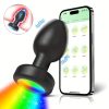 [Light Up Prostate Massager] ALWUP Silicone Vibrating Anal Plug for Men, Rechargeable Lithium Battery, Light Up, App Remote Control, Prostate Massager, Pleasure for Couples, Wireless Butt Plug Vibrator - Image 3