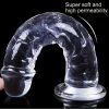 1pc Large Transparent Dildo Female Pleasure Couple Sex Toys With Suction Cup For Handfree Play - Image 3