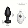 1pc Wireless Silicone Anal Plug Vibrator with Remote, USB Rechargeable Prostate Massager, 10 Vibration Modes, Lithium Battery Powered, Adult Intimate Toy for Men and Women - Image 4