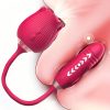 Rose Sex Toy Dildo Vibrator: 3-in-1 Rose Sex Stimulator for Women with 10 Sucking & Thrusting Dildo G-Spot Vibrators - Adult Sex Toys for Couples - Image 3