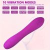 Female Adult AV Vibrator, Female Flirting Masturbator, USB Powered With 10 Vibration Modes, Quiet Cordless Massager, G-spot Stimulation Couples Sex - Image 2