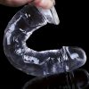 1pc Large Transparent Dildo Female Pleasure Couple Sex Toys With Suction Cup For Handfree Play - Image 2