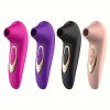 USB Rechargeable Sucking and Vibrating Sex Toy for Women - 5 Frequency Modes, Silicone and ABS, Lightweight Design in Purple, Rose Red, Beige, Black, Suitable for Valentine's Day gifts - Image 2