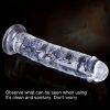 1pc Large Transparent Dildo Female Pleasure Couple Sex Toys With Suction Cup For Handfree Play - Image 8