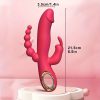 10 Vibrating Modes Rabbit Vibrator for Women & Games - Silicone, Rechargeable, G Spot & Anal Stimulator - Image 4