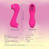 Rose Pink USB Rechargeable Dual Suction & Licking Clitoral Masturbator, 450mAh Lithium Battery Powered Clitoral Stimulator for Women - Image 4