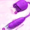 Rose Sex Toy Dildo Vibrator: 3-in-1 Rose Sex Stimulator for Women with 10 Sucking & Thrusting Dildo G-Spot Vibrators - Adult Sex Toys for Couples - Image 8