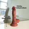 Simulation Penis Soft Liquid Silicone Dildo Unisex Adult Sex Toys Realistic Dildo Flexible G-Spot Anal Plug Anal Plug Vaginal Stimulation Dildo Adult Couple Flirting Toys with Suction Cup for Hands-Free Games, Adult Products - Image 8