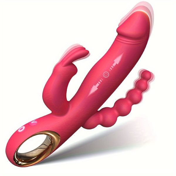 10 Vibrating Modes Rabbit Vibrator for Women & Games - Silicone, Rechargeable, G Spot & Anal Stimulator