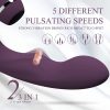 Vibrator Sex Toy for Women 3 in 1 Vibrators with 10 Vibrating, 5 Flapping, 5 Sucking Modes Adult Toys Dildo G Spot Vibrator, USB Rechargeable Rabbit Vibrators Female Sex Toys, Violet - Image 8